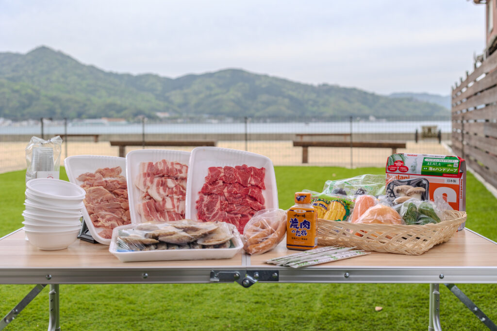 食材付BBQプラン　内容